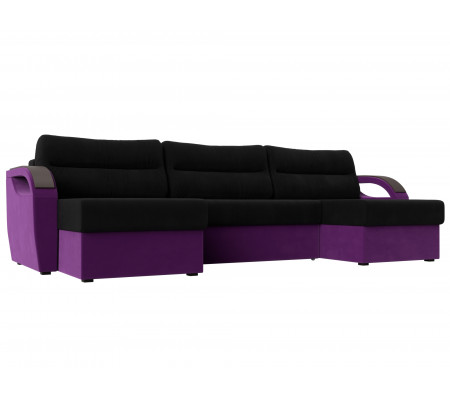 П-образный диван Форсайт, Микровельвет, Модель 100824