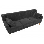 Прямой диван Брайтон 3, Велюр, модель 109153