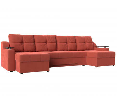П-образный диван Сенатор, Микровельвет, Модель 112405