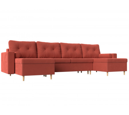 П-образный диван Белфаст, Микровельвет, Модель 112252