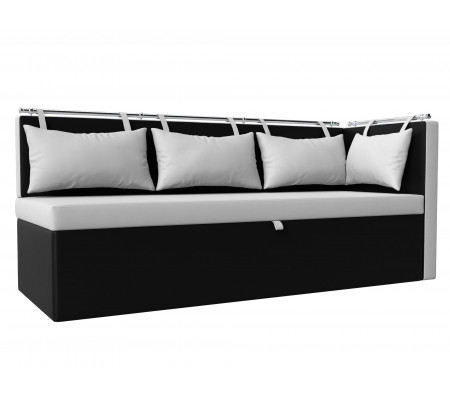 Кухонный диван Метро с углом справа, Экокожа, Модель 28573