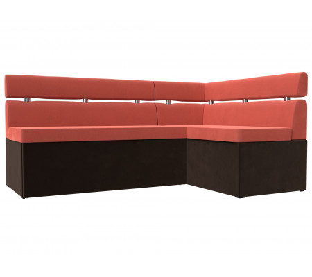 Кухонный угловой диван Классик правый угол, Микровельвет, Модель 114383