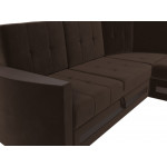 Угловой диван Белла правый угол, Микровельвет, Модель 117636