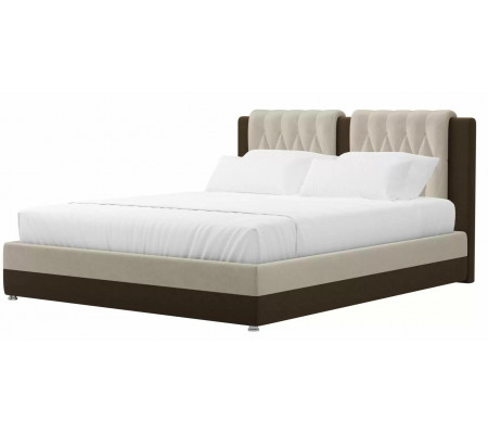 Интерьерная кровать Камилла, Микровельвет, Модель 101308