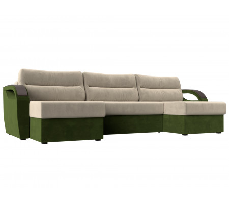 П-образный диван Форсайт, Микровельвет, Модель 100815