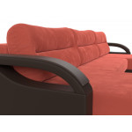 П-образный диван Форсайт, Микровельвет, Экокожа, Модель 111752
