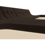 П-образный модульный диван Монреаль Long, Микровельвет, Модель 111531