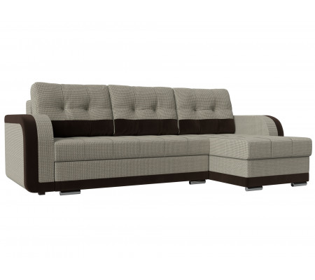 Угловой диван Марсель правый угол, Рогожка, Микровельвет, Модель 109980