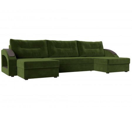 П-образный диван Канзас, Микровельвет, Модель 101196
