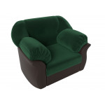 Кресло Карнелла зеленый\коричневый