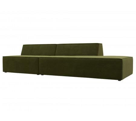 Прямой модульный диван Монс Модерн правый, Микровельвет, Модель 119468