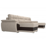 П-образный диван Нэстор, Рогожка, Экокожа, Модель 109960