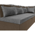Кухонный диван Метро с углом справа, Рогожка, Модель 114091