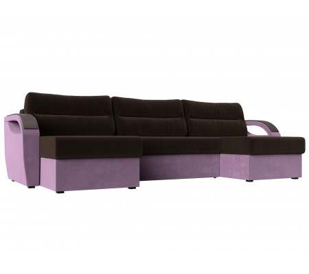 П-образный диван Форсайт, Микровельвет, Модель 111727
