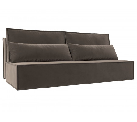 Прямой диван Фабио Лайт, Велюр, Модель 114492