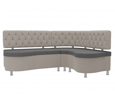 Кухонный угловой диван Вегас правый угол, Рогожка, Модель 105188