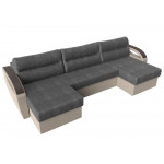 П-образный диван Форсайт, Рогожка, Модель 111745