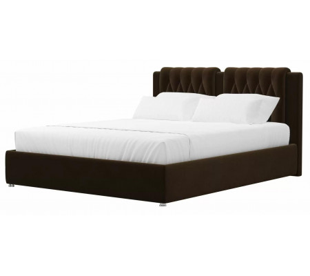 Интерьерная кровать Камилла, Велюр, Модель 101301