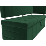 Кухонный прямой диван Стоун с углом Зеленый
