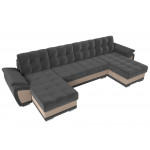 П-образный диван Нэстор, Велюр, Модель 109922