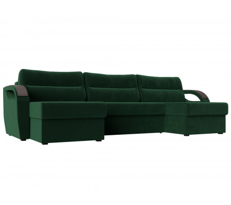П-образный диван Форсайт, Велюр, Модель 100809
