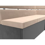 Кухонный угловой диван Классик правый угол, Велюр, Модель 117975