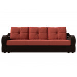 Прямой диван Меркурий еврокнижка, Микровельвет, Модель 111358