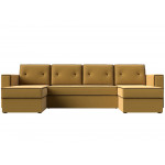 П-образный диван Принстон, Микровельвет, Модель 110852