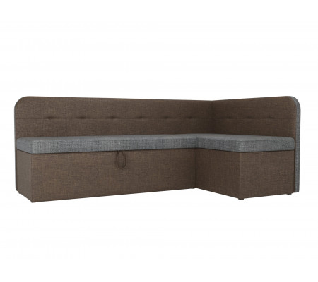 Кухонный угловой диван Форест правый угол, Рогожка, Модель 107096
