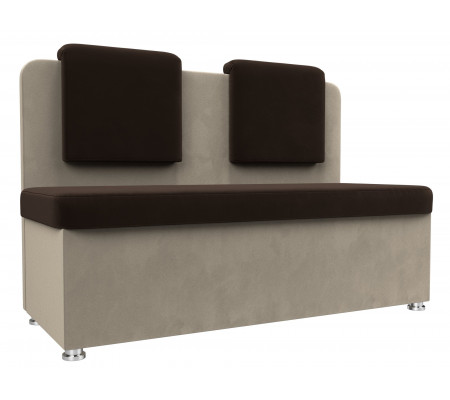 Кухонный прямой диван Маккон 2-х местный, Микровельвет, Модель 101344