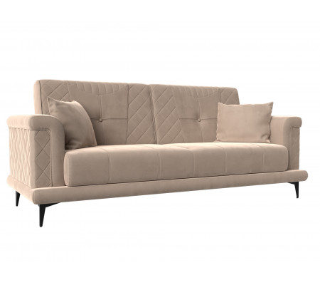 Прямой диван Неаполь, Велюр, Модель 111924