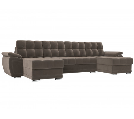 П-образный диван Нэстор, Велюр, Модель 109925