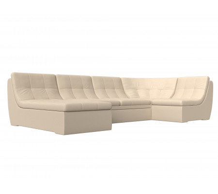П-образный модульный диван Холидей, Экокожа, Модель 101861