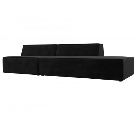 Прямой модульный диван Монс Модерн правый, Велюр, Модель 119457