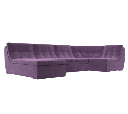 П-образный модульный диван Холидей, Микровельвет, Модель 112680