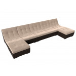 П-образный модульный диван Монреаль Long, Велюр, Модель 111522