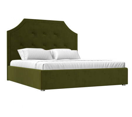 Интерьерная кровать Кантри 160, Микровельвет, Модель 101098