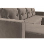 П-образный диван Принстон, Велюр, Модель 110859