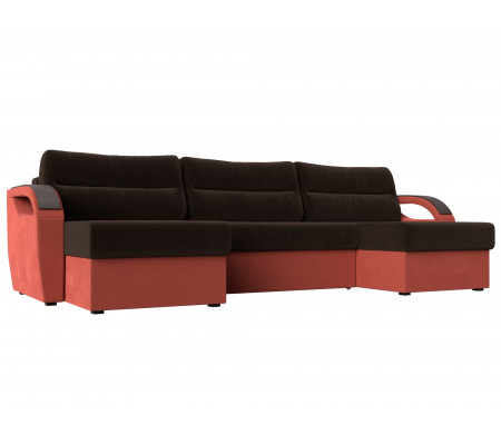 П-образный диван Форсайт, Микровельвет, Модель 111725