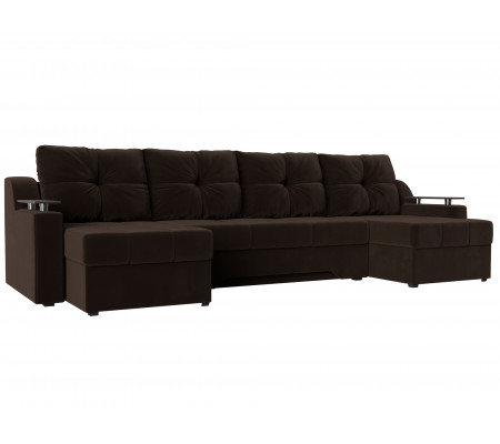 П-образный диван Сенатор, Микровельвет, Модель 112407