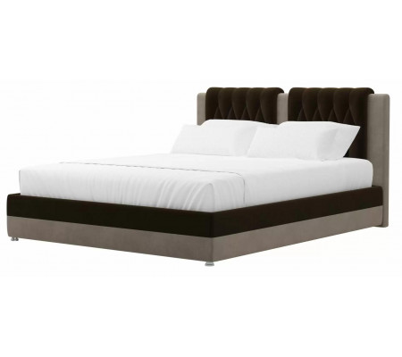 Интерьерная кровать Камилла, Велюр, Модель 101302