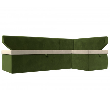 Кухонный угловой диван Омура правый угол, Микровельвет, Модель 113213