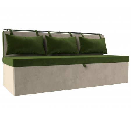 Кухонный прямой диван Метро, Микровельвет, Модель 105005
