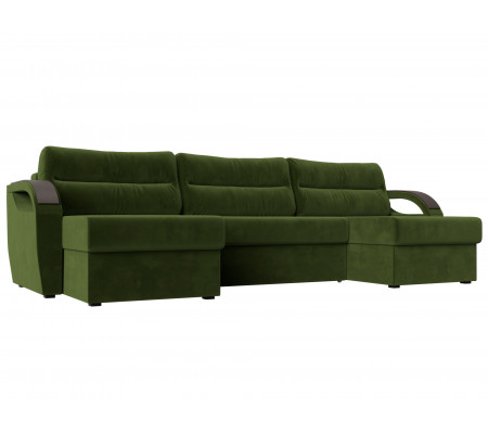 П-образный диван Форсайт, Микровельвет, Модель 100817