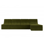 Угловой модульный диван Холидей Зеленый