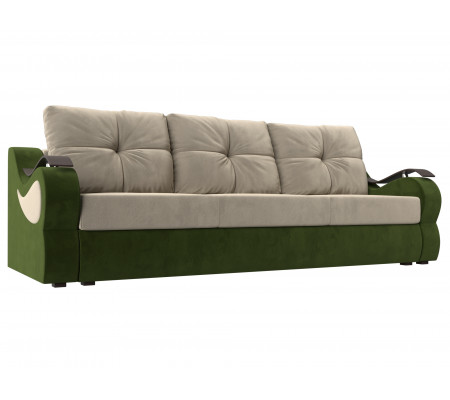 Прямой диван Меркурий еврокнижка, Микровельвет, Модель 100474