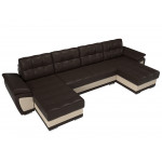 П-образный диван Нэстор, Экокожа, Модель 109948