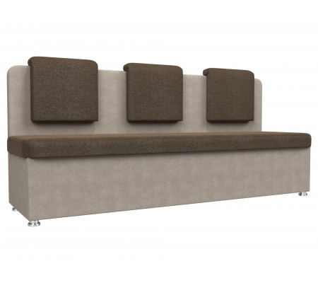 Кухонный прямой диван Маккон 3-х местный, Рогожка, Модель 109231