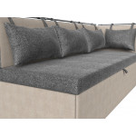 Кухонный диван Метро с углом справа, Рогожка, Модель 114090