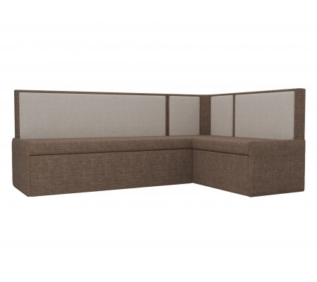 Кухонный угловой диван Кристина правый угол, Рогожка, Модель 118466